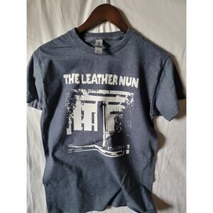 Leather Nun   band   t shirt size   small heather navy